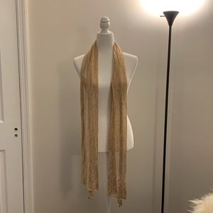 Gold Metallic Scarf NEW